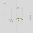 Кольцевые люстры и светильники CAMILIA Тип C. Цвет Латунь Lampatron 5830-15428