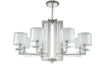 Люстра Crystal Lux NICOLAS SP-PL8 NICKEL/WHITE 3400/308