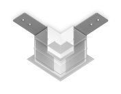 Коннектор угловой для встраиваемого шинопровода Ambrella light GL1039