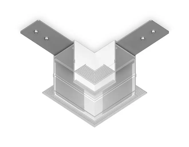 Коннектор угловой для встраиваемого шинопровода Ambrella light GL1039 Коннектор угловой для встраиваемого шинопровода Ambrella light GL1039