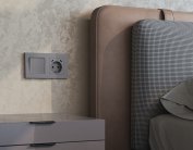 Комплект механизма электрической розетки 2USB С+C 20W (быстрая зарядка) с/з на винтовых зажимах 16A-250V ALFA Сталь матовый Volt MA510510 QUANT