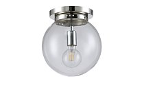 Светильник потолочный Crystal Lux MARIO PL1 D250 NICKEL/TRANSPARENTE 0901/101