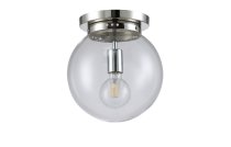 Светильник потолочный Crystal Lux MARIO PL1 D250 NICKEL/TRANSPARENTE 0901/101