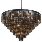 Большая Многоярусная Люстра Odeon Smok Glass 7-Tier Стекло Смок Диаметр 118 См 156504-22 ImperiumLoft