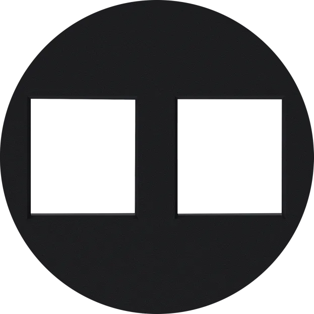 Накладка 2-я для розеток RJ45,TV,SAT, матовый карбон, Donel DO86930 D16