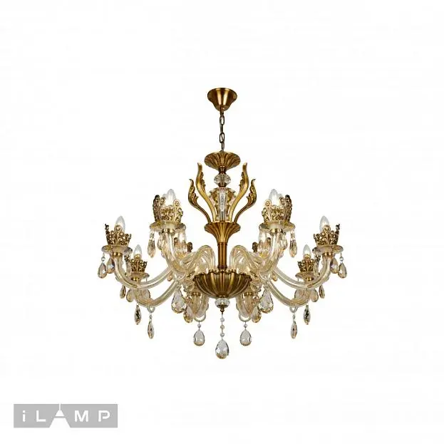 Подвесная люстра iLamp 61078-8+4 BR Asia