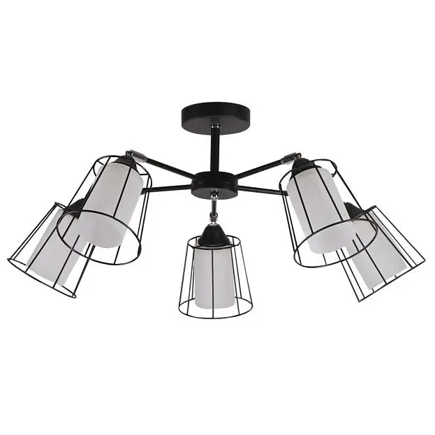 Потолочная люстра Imex MD.24380-5-S BK+CH Потолочная люстра Imex MD.24380-5-S BK+CH