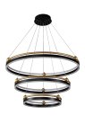Подвесная люстра Crystal Lux FERNANDO SP158W LED D400+600+800 BLACK/GOLD