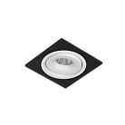 Встраиваемый поворотный светодиодный светильник LeDron MJ1006 SQ Black-White 4000K