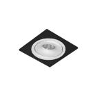 Встраиваемый поворотный светодиодный светильник LeDron MJ1006 SQ Black-White 4000K