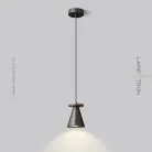 Подвесной светильник PIET CONE WOOD Цвет Черный Lampatron f-piet-cone-wood-black 8492-23415
