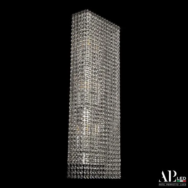 Бра светодиодные хрустальные APL LED SH500.B1.25-70.A.Ni.E14 Sicilia Бра светодиодные хрустальные APL LED SH500.B1.25-70.A.Ni.E14 Sicilia