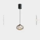 Подвесной светильник ANSEL B Цвет дымчато-серый. С лифтом Lampatron 8724-24472