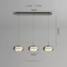 Подвесной светильник NOA 3 светильника на планке Lampatron 8648-24164