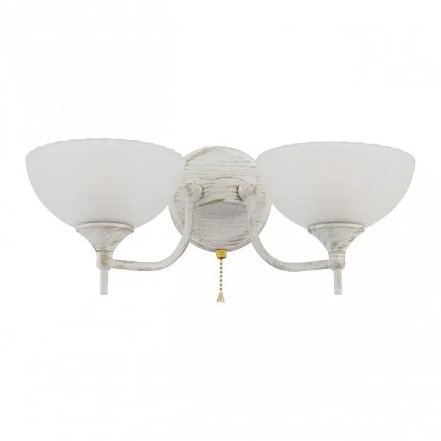 Бра с плафонами Arte Milano 340049/2W WT+G Бра с плафонами Arte Milano 340049/2W WT+G