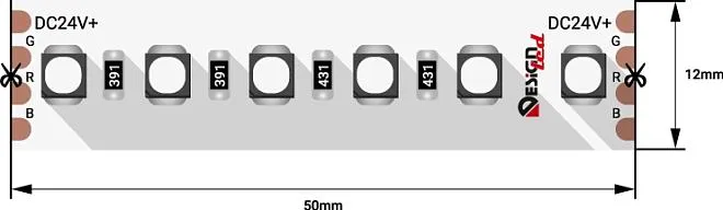 Светодиодная лента DesignLed DSG3A120-24-RGB-33 LUX