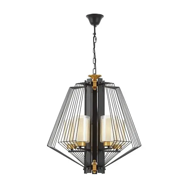 Подвесной светильник Lumina Deco LDP 1244-5 BK+MD Canti Подвесной светильник Lumina Deco LDP 1244-5 BK+MD Canti