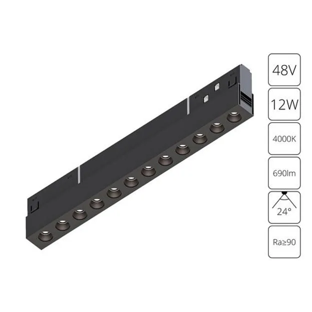 Трековый светильник Arte Lamp A5724PL-1BK Expert