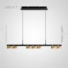 Реечный, рядный светильник SKOLD LONG 7 ламп Lampatron skold-long-7 7193-19707