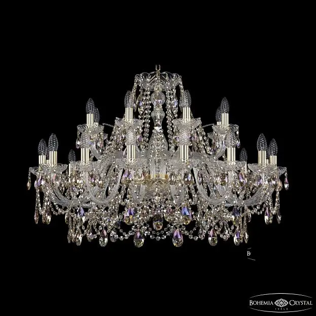 Люстра хрустальная Bohemia Ivele Crystal 1411/16+8/360 G R801 Люстра хрустальная Bohemia Ivele Crystal 1411/16+8/360 G R801