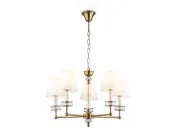 Подвесная люстра с абажурами и хрусталем Ambrella light LH71021