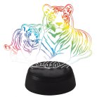 Светильник декоративный Uniel ULI-M508 RGB/3AA TIGER FAMILY/BLACK