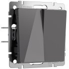 Перекрестный выключатель двухклавишный (графит акрил) Werkel W1123044 a064097