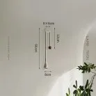 Бра JUBE WALL Хром+Красный. Тип А. Теплый свет Lampatron jube-wall-red-a-warm 8393-22984