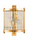 Бра Crystal Lux TADEO AP2 GOLD/TRANSPARENTE