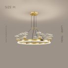 Кольцевые люстры и светильники DOVRA Размер M. Цвет Латунь Lampatron 7108-19498