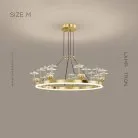 Кольцевые люстры и светильники DOVRA Размер M. Цвет Латунь Lampatron 7108-19498