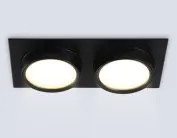 Встраиваемый светильник Ambrella light TN6743/2 BK черный IP44 GX53/2 210*110*57