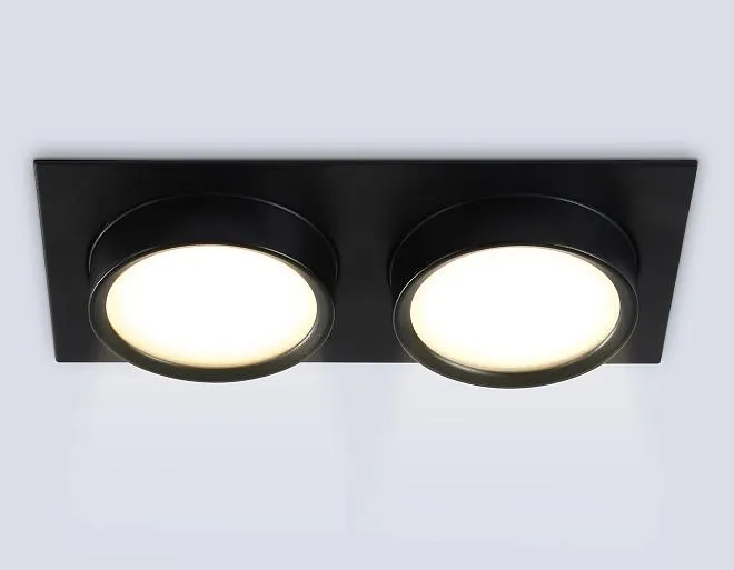 Встраиваемый светильник Ambrella light TN6743/2 BK черный IP44 GX53/2 210*110*57 Встраиваемый светильник Ambrella light TN6743/2 BK черный IP44 GX53/2 210*110*57