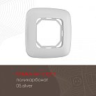 Рамка из поликарбоната на 1 пост Arte Milano 505.05-1.silver am