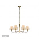 Подвесная люстра iLamp YT2043-6 GD+Coffee Amber