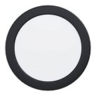 Встраиваемый светильник led 10,5W(LED), d168, IP44,2700K, 4000K, 6500K, 1200lm, пластик, черный, белый Eglo 901414 FUEVA 6