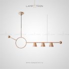 Реечный, рядный светильник HEDVIG Цвет Розовый Lampatron 4971-12609