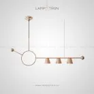 Реечный, рядный светильник HEDVIG Цвет Розовый Lampatron 4971-12609