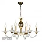 Подвесная люстра iLamp YT2049-6 GD+Cear Flo