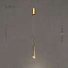 Подвесной светильник MAGRIT LUX Размер S. Цвет Латунь Lampatron magrit-lux-s-brass 6104-16374