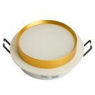 Светильник встраиваемый  Feron 51354 DL507 потолочный GX53 белый + золото круг