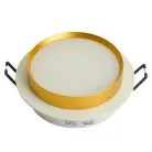 Светильник встраиваемый  Feron 51354 DL507 потолочный GX53 белый + золото круг