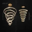 Кольцевые люстры и светильники BERTOLDA CAS Семь колец. 20 + 40 + 60 + 80 + 100 + 120 + 140 см Lampatron 6484-17586