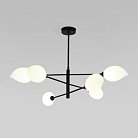 Подвесной светильник с акриловыми плафонами Eurosvet 30189/6 черный a065721 Sinki