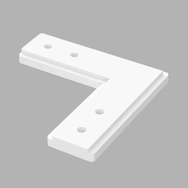 Соединитель угловой White (для магнитной системы АВД-5356, АВД-5412) Ledron белый