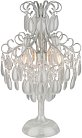 Интерьерная настольная лампа AM Group MONICA TL3 SILVER MONICA