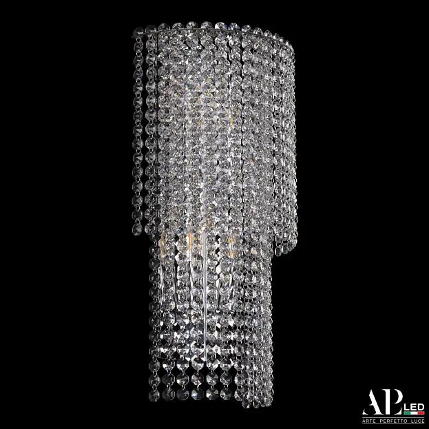 Бра светодиодные хрустальные APL LED SH500.B4.25-45.A.Ni.E14 Sicilia Бра светодиодные хрустальные APL LED SH500.B4.25-45.A.Ni.E14 Sicilia