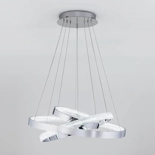 Подвесной светодиодный светильник с пультом управления Eurosvet 90176/3 хром a045418 Posh