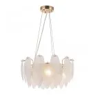 Люстра с плафоном в виде перьев Arte Milano 4653.D450.H240.E14.5 G AM