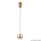 Светильник подвесной Crystal Lux CARO SP LED GOLD
